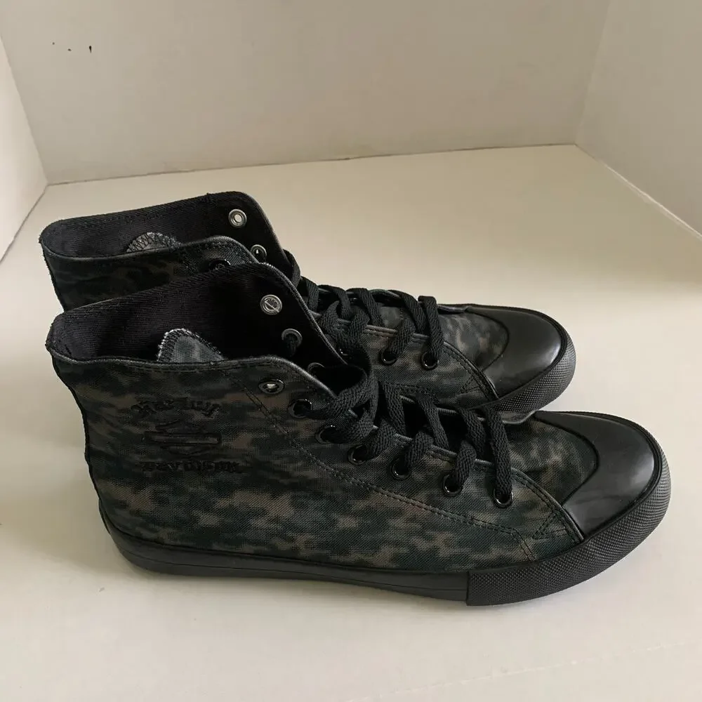 Harley Davidson Men's Size 8 Baxter High Top Camo Sneaker Shoes D93903 New